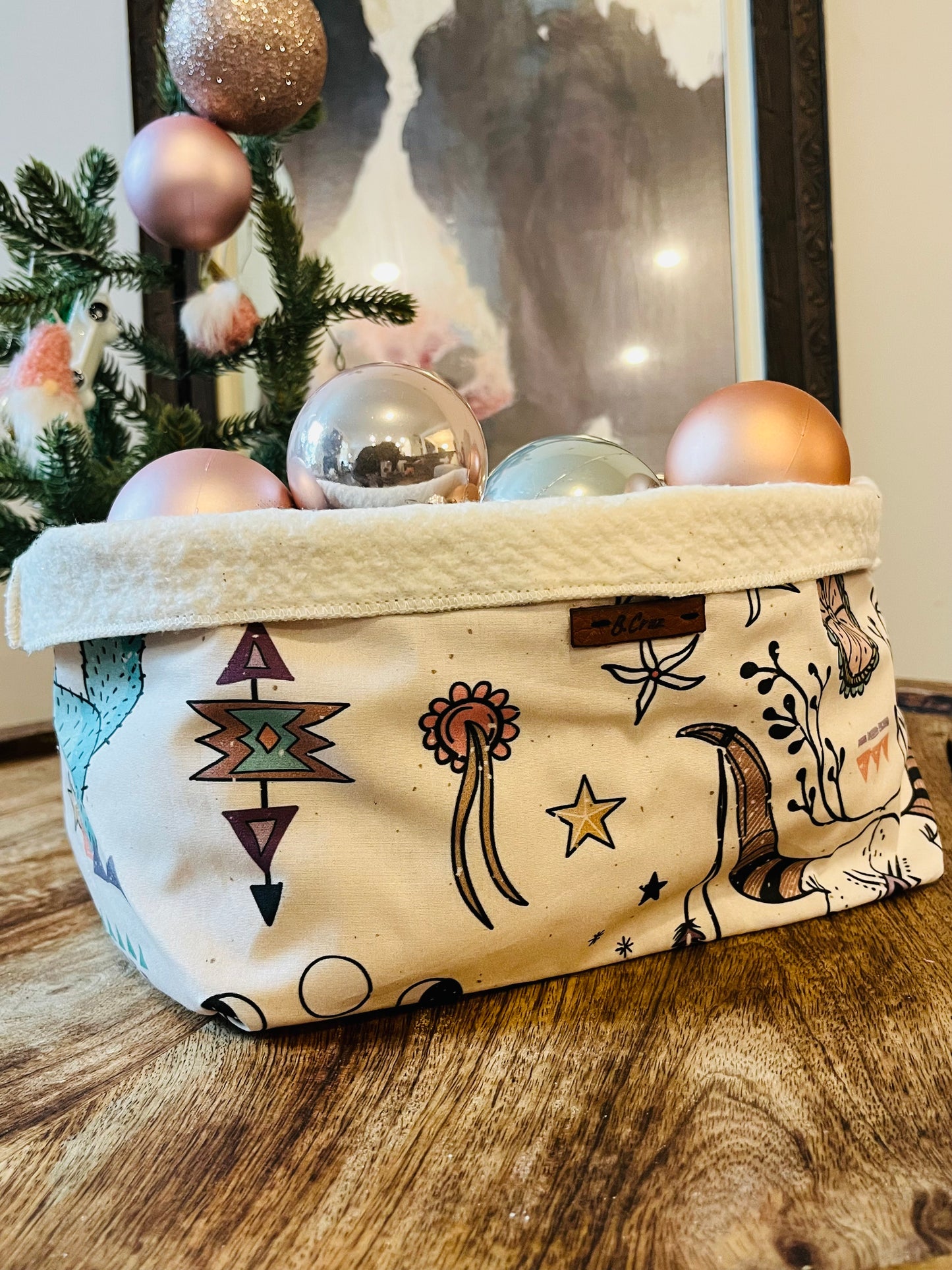 Texas Winter Fabric Bowl