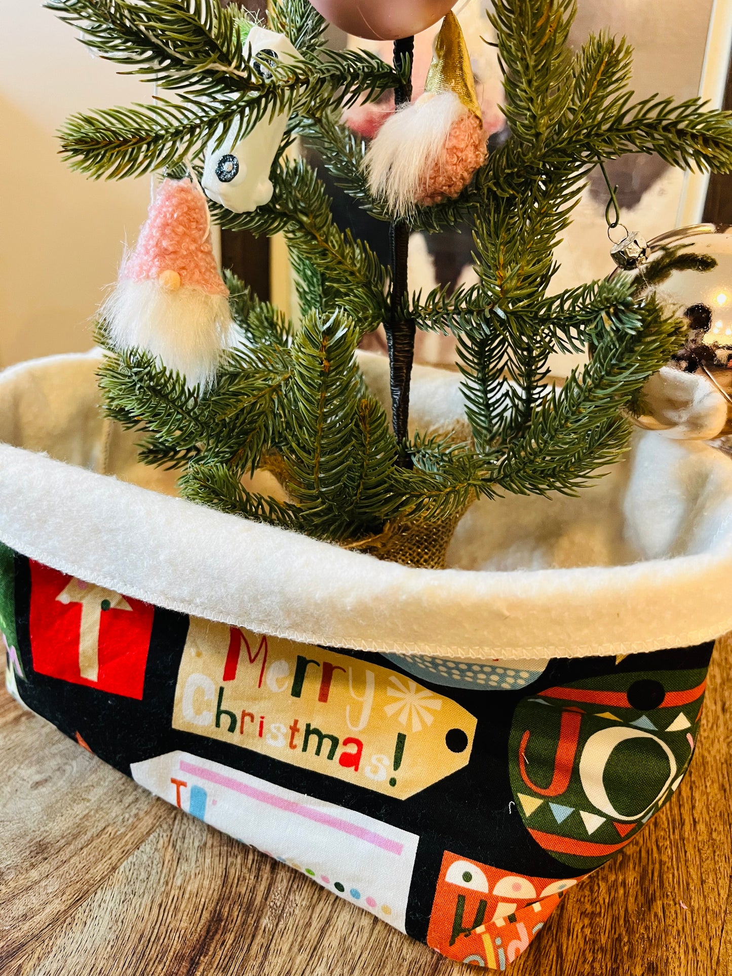 Gift Exchange Fabric Bowl